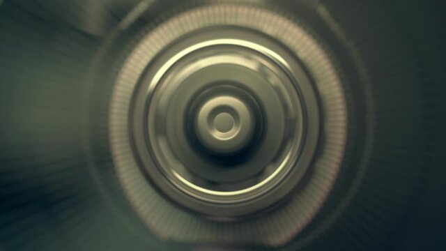 Electric fan spinning and stopped