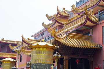Fototapeta premium Xiamen, Fujian Province in China - november 5, 2019:Guanyin Temple
