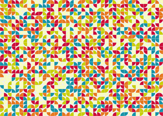 Abstract Geometric Pattern generative computational art illustration