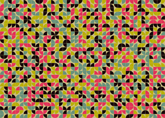 Abstract Geometric Pattern generative computational art illustration