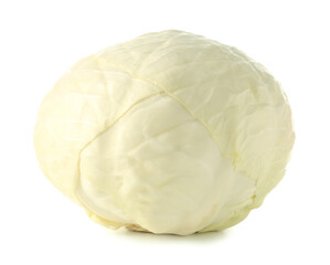Fresh cabbage on white background