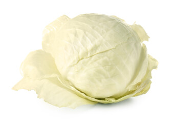 Fresh cabbage on white background