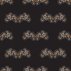 Seamless pattern with retro ornament antique style. Good for backgrounds and prints. Vector