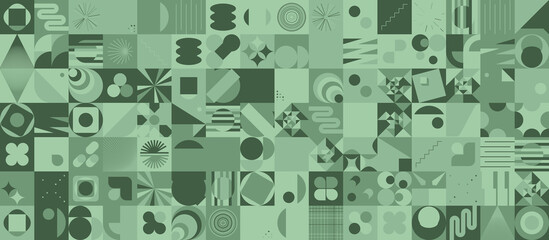 Colorful Geometric Vector Pattern Design