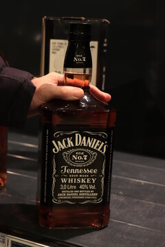 Beverwijk, the Netherlands, december 15th 2018:  Jack Daniels in liquor store