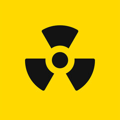 Fototapeta premium Radiation hazard sign.