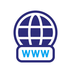 Website WWW icon vector