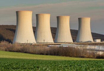 Nuclear power plant. Power station. Nuclear energy. Mochovce. Slovakia.
