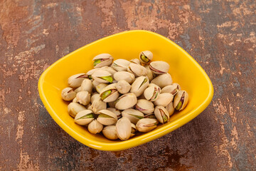 Pistachio nuts heap