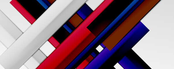 Multicolored lines background. Design template for business or technology presentations, internet posters or web brochure covers