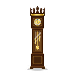 Retro wooden clock pendulum , Antique grandfather pendulum clock