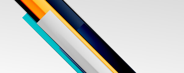 Multicolored lines background. Design template for business or technology presentations, internet posters or web brochure covers