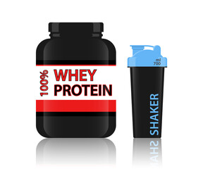 Protein Jar whey protein Shaker Bottle Protein powder