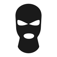 Ski mask masks of criminals, bandits and mafia