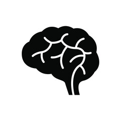 Brain icon vector graphic illustration