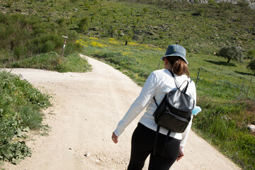 Hiking in the mountains in Spain 