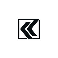 Initial K logo in a modern style for Business
