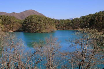 春の五色沼・毘沙門沼（福島県・裏磐梯）
