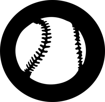 baseball icon isolated on background