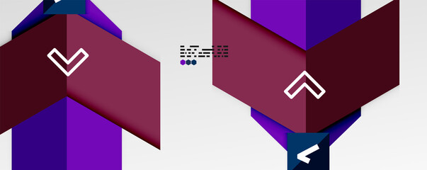 Shiny color triangles and geometric shapes vector abstract background