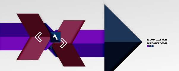 Shiny color triangles and geometric shapes vector abstract background