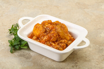 Caucasian cuisine - Mangal salad with vegetables