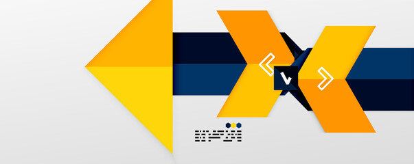 Shiny color triangles and geometric shapes vector abstract background