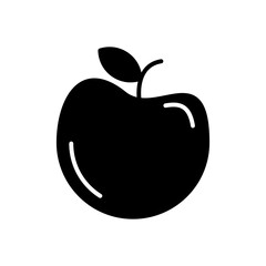 Apple icon solid style vector for your web, mobile app logo UI design