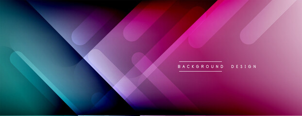 Dynamic lines abstract background. 3D shadow effects and fluid gradients. Modern overlapping forms