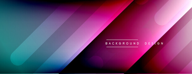 Dynamic lines abstract background. 3D shadow effects and fluid gradients. Modern overlapping forms