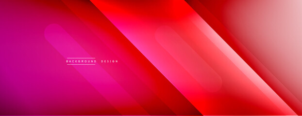 Dynamic lines abstract background. 3D shadow effects and fluid gradients. Modern overlapping forms