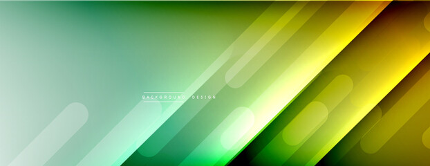 Dynamic lines abstract background. 3D shadow effects and fluid gradients. Modern overlapping forms