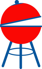 Bbq pan. Grill food. Barbecue party, outdoor picnic.