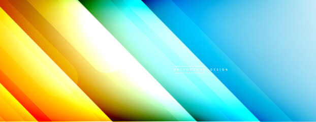 Dynamic lines abstract background. 3D shadow effects and fluid gradients. Modern overlapping forms