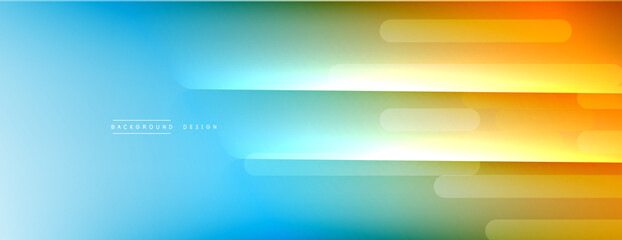 Dynamic lines abstract background. 3D shadow effects and fluid gradients. Modern overlapping forms