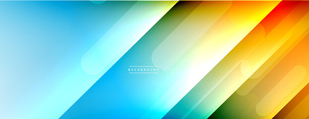 Dynamic lines abstract background. 3D shadow effects and fluid gradients. Modern overlapping forms