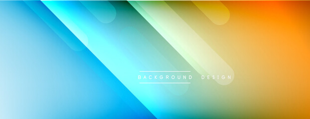 Dynamic lines abstract background. 3D shadow effects and fluid gradients. Modern overlapping forms