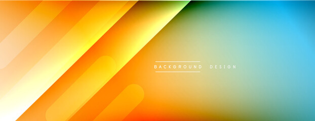 Dynamic lines abstract background. 3D shadow effects and fluid gradients. Modern overlapping forms