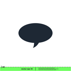 speech bubble icon vector illustration simple design element