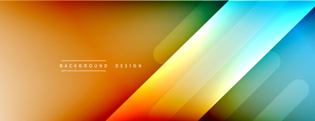 Dynamic lines abstract background. 3D shadow effects and fluid gradients. Modern overlapping forms
