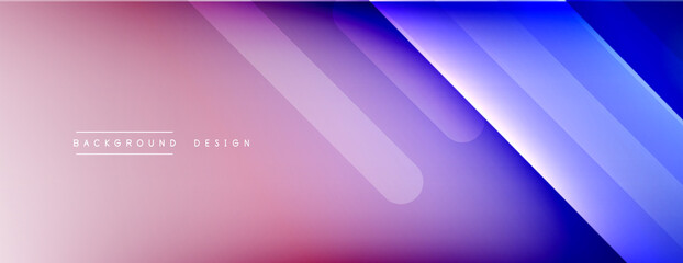 Dynamic lines abstract background. 3D shadow effects and fluid gradients. Modern overlapping forms
