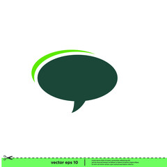 speech bubble icon vector illustration simple design element