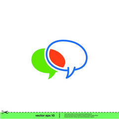 speech bubble icon vector illustration simple design element