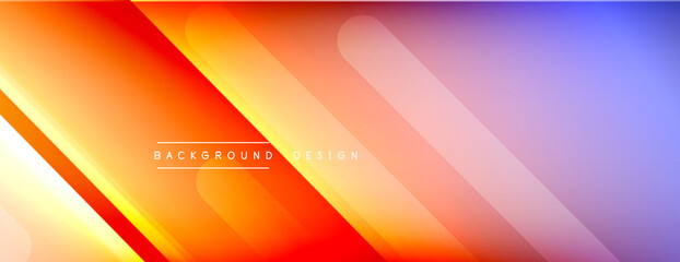Dynamic lines abstract background. 3D shadow effects and fluid gradients. Modern overlapping forms