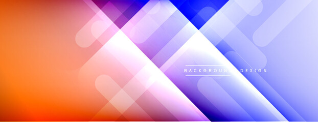 Dynamic lines abstract background. 3D shadow effects and fluid gradients. Modern overlapping forms