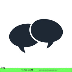 speech bubble icon vector illustration simple design element