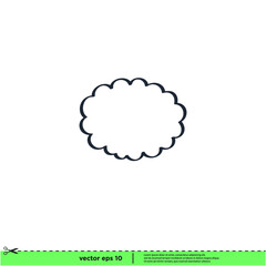 speech bubble icon vector illustration simple design element