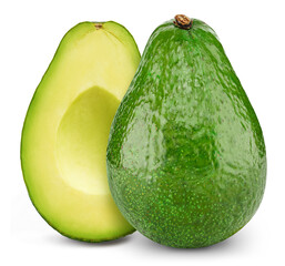 Avocado isolated on white background