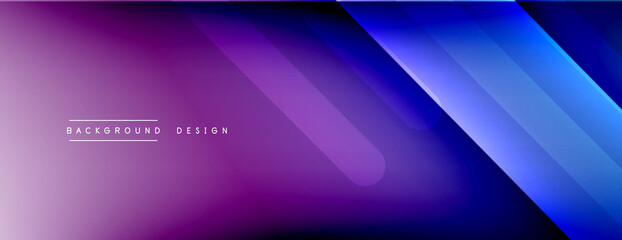 Dynamic lines abstract background. 3D shadow effects and fluid gradients. Modern overlapping forms