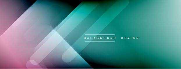 Dynamic lines abstract background. 3D shadow effects and fluid gradients. Modern overlapping forms